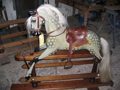 Ayres Rocking Horse After Restoration by Yorkshire Rocking Horses